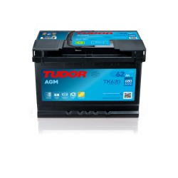 Batería Batteria Start-Stop Tudor TK620 12V 62Ah 680A AGM para KIA Cee'd Hatchback 1.6 2006